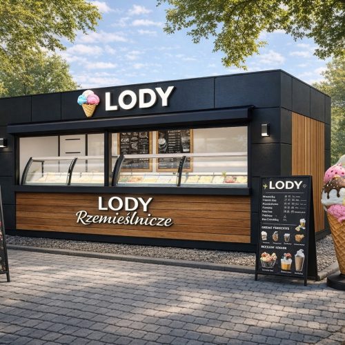 lodziarnia w kontenerze